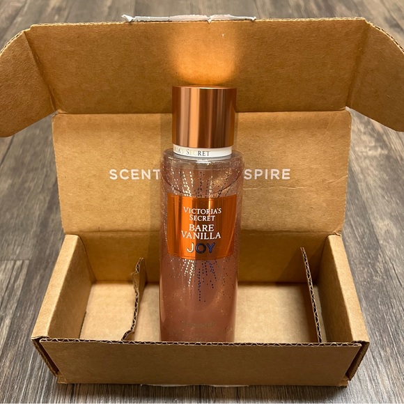 NWT Victoria's Secret Holiday Bare Vanilla Joy Shimmer Fragrance Mist Body 8oz - Picture 3 of 8